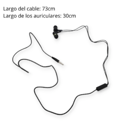 Auricular Cableado Cable Potencia In Ear Manos Libres - comprar online