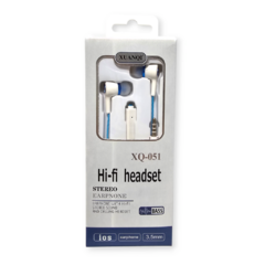 Auricular Cableado Cable Potencia In Ear Manos Libres - pachos