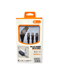 Cable Datos Cargador 3 En 1 Recto Con Interfase en internet