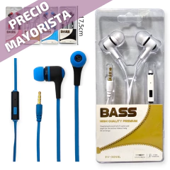 Auricular Cableado In Ear Manos Libres cable Color