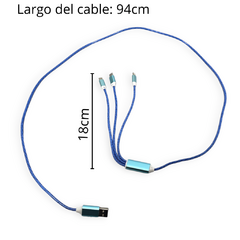 Cable Datos Cargador 3 En 1 Luz Led Fluida en internet
