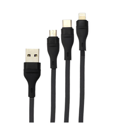 Cable Cargador Usb Micro Usb 3 Conectores Celular Tablet en internet