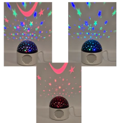 ELECTRONICA PROYECTOR REDONDO GALAXIA USB CON CONTROL 12CM - Pachos