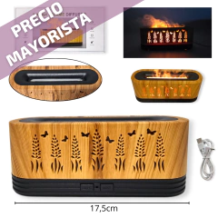 HUMIDIFICADOR LLAMA PLASTICO CON LUZ CARGA USB UNICO COLOR - comprar online