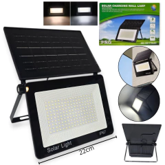 Reflector carga solar led blanca plastico portatil - comprar online