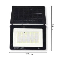 Reflector carga solar led blanca plastico portatil - Pachos