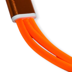 Imagen de Cable Cargador Usb Micro Usb 3 Conectores Celular Tablet