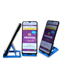 soporte para tablet celular x3 unidades plastico plegable
