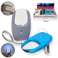 Linterna mini led con lupa llavero a pila luz blanca frio - comprar online