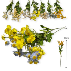 Flores Artificiales Ramo Decoracion Vara Centro Mesa Hogar