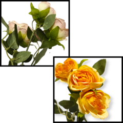 Flor Ramo Rosas Artificiales vara deco hogar en internet