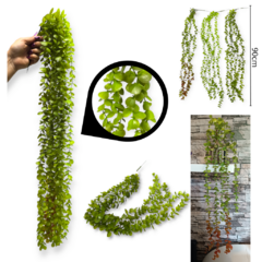 Guirnalda Vara Larga Hojas Guía Artificial Verde