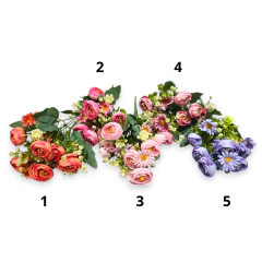 Flor Artificial En Ramo Flores Centro Mesa Deco - comprar online