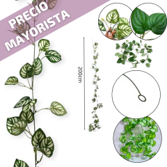 Guirnalda Hojas Verdes Artificial Guia Deco Enredadera