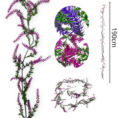 Enredadera Guia Flor Lavanda Artificial Deco