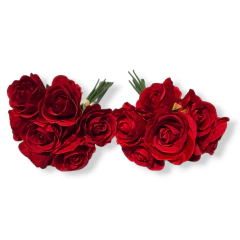 flor Ramo Rosas Decorativa Flores Artificial Regaleria roja en internet