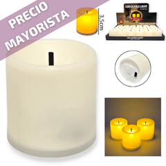Vela Led X 12 Mayorista Velitas Cálidas Deco Pilas Souvenir