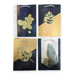 Bolsa Papel Regalo Estampada Hojas 24x17x8 - comprar online