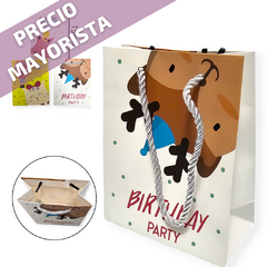 Bolsa Pack x6 unidades Papel Regalo Estampada INFANTIL 15X12x6