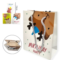 Bolsa Papel Regalo Estampada INFANTIL 15x12x6CM