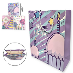 Bolsa Papel Regalo Estampada 32x26x10