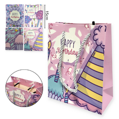 Bolsa Papel Regalo Estampada 15x12x6CM