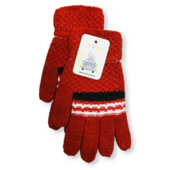 a Guante juvenil pack x12 unidades rayado combinado varios colores abrigo invierno - tienda online