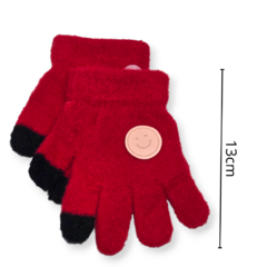 a Guante infantil pack x12 unidades con aplique colores abrigo invierno - pachos