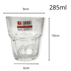 Vaso Vidrio Gaseosa Resistente Pack Caja X6 Unidades Bazar en internet