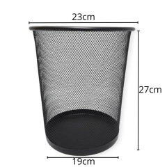 cesto Papelero tacho Metal Oficina Basura - tienda online