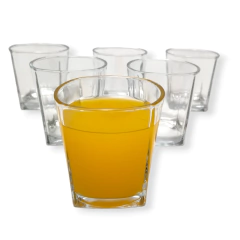 Vasos Vidrio Jugo Agua X6 Unidades Chico Cocina - comprar online