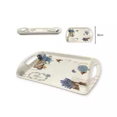 Bandeja Desayuno Rectangular Melamina Estampada Grande