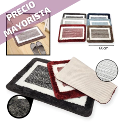 Alfombra Peluche Felpudo Antideslizante Living Baño Hogar