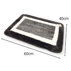 Alfombra Peluche Felpudo Antideslizante Living Baño Hogar - comprar online