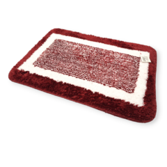 Alfombra Peluche Felpudo Antideslizante Living Baño Hogar - pachos