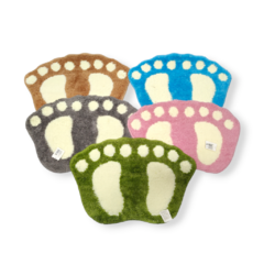 Alfombra Pies Huellas Felpudo Corderito Living Baño Hogar - comprar online