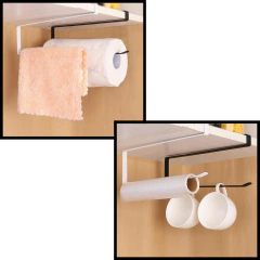 Organizador Porta Rollo Cocina Alacena Colgante Rack Papel - tienda online