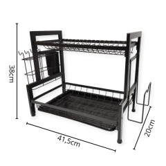 Secaplatos Escurridor 2 Pisos Bazar Bandeja Cocina Mesada - comprar online