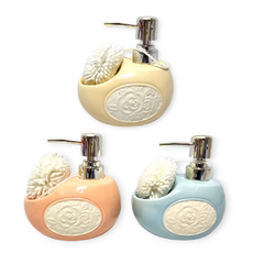 Dispenser Jabón Liquido Alcohol Cerámica Baño Esponja - comprar online