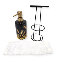 Dispenser Jabón Liquido Alcohol Soporte Repasador Baño - Pachos