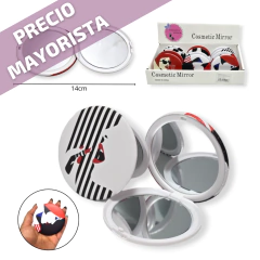 Espejito Espejo Doble faz cartera regaleria