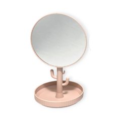 Espejo Redondo Mesa Base Porta Bijou Maquillaje Regaleria - comprar online