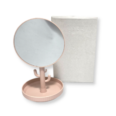 Espejo Redondo Mesa Base Porta Bijou Maquillaje Regaleria - comprar online