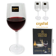 COPA CRISTAL VINO PACK X2 PIEZAS 490ML - comprar online