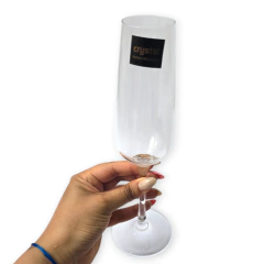 COPA CRISTAL CHAMPAGNE PACK X2 PIEZAS 207ML - Pachos