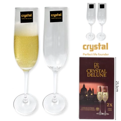COPA CRISTAL CHAMPAGNE PACK X2 PIEZAS 235ML - comprar online