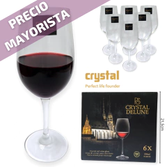COPA CRISTAL VINO DE MESA PACK X6 PIEZAS 308ML - comprar online