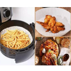 PAPEL FREIDOR REDONDO PACK 50 PCS 160X40MM BLANCO - Pachos