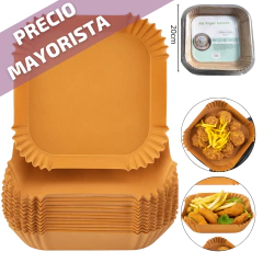 PAPEL FREIDOR CUADR. pack 50 PCS 200X45MM MARRON - comprar online