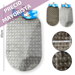 ALFOMBRA DE BAÑO OVAL PVC 35X65CM CIRCULO 2 COLORES - comprar online
